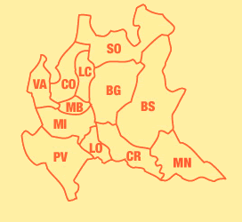 Mappa Regione Lombardia